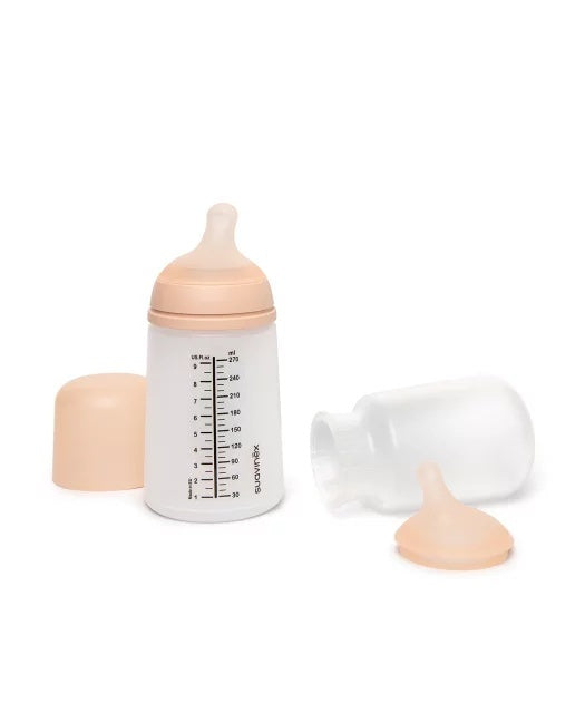 Set biberon anticolici 270 ml + tetină cu debit mediu + - Imagine 3