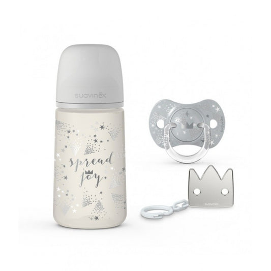 Set Cadou Biberon 270ml + Suzetă 0-6m + Clema Silver - Imagine 6 [ps:aa6e5b2d-8405-49a4-be3e-6d1dc2e208de]