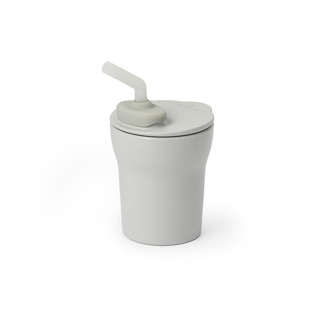 Pahar cu capac si pai antrenament bebelusi Miniware 1-2-3 Sip!, 100% din materiale naturale biodegradabile, Grey [ps:16edd16c-f7a7-48d3-b8ae-f2e5603c0bfe]