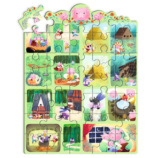 Puzzle poveste Cei trei purcelusi, Djeco - Imagine 3 [ps:88f36bcd-16f4-49b1-8fd9-0bc4143b8ea4]
