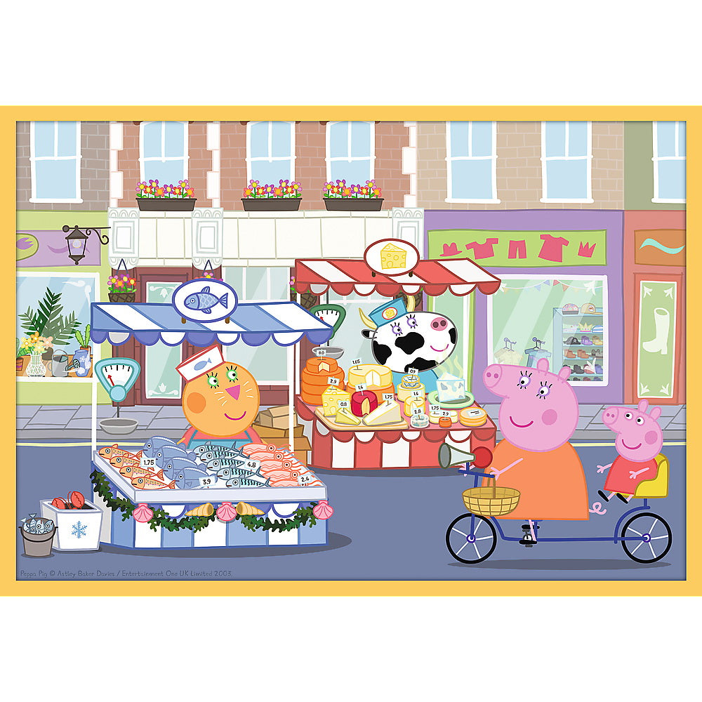 PUZZLE TREFL 10IN1 INTALNESTE-O PE PEPPA PIG - Imagine 3