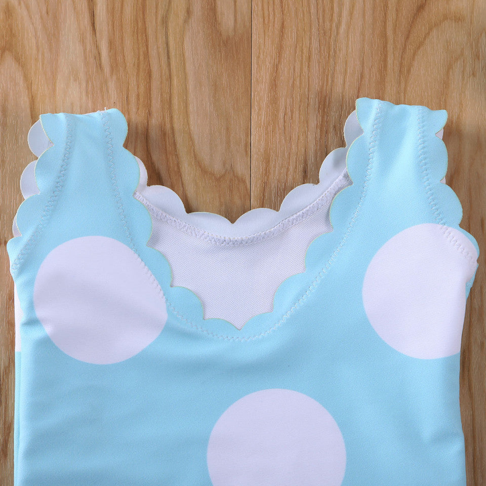 Costum de baie cu buline mari Drool (Culoare: Roz, - Bleu