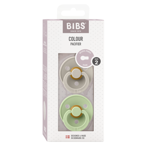 Set 2 Suzete BIBS Colour Latex, Tetina Simetrică, 0 luni - Sand (3) [ps:2d81bd28-319c-4d43-b787-268715117fc2]