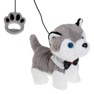 Caine Interactiv Husky Gri cu Lesă Jumbo - Mișcare și Sunet - Gri (3) [ps:0c3881d7-0535-4a07-b9a7-ee93fe400154]