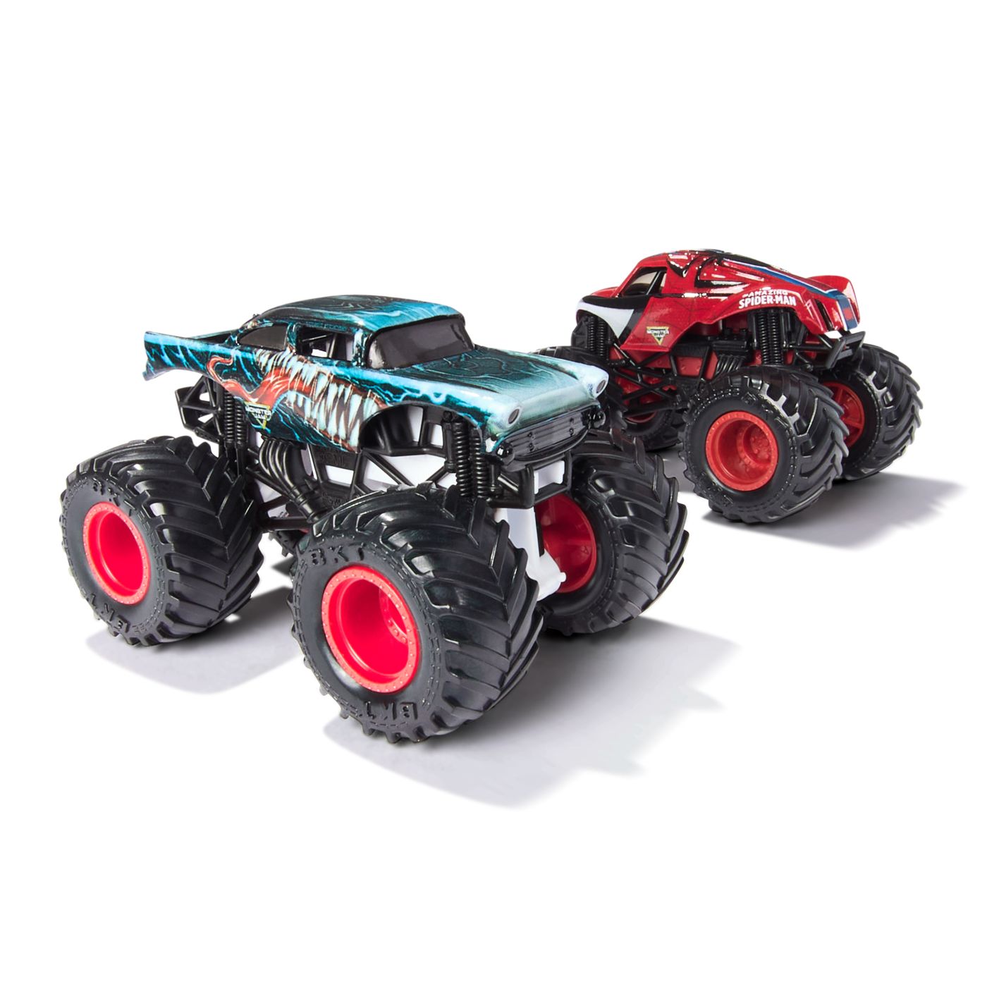 MONSTER JAM SET 2 MASINUTE METALICE VENOM VS THE AMAZING - Imagine 3