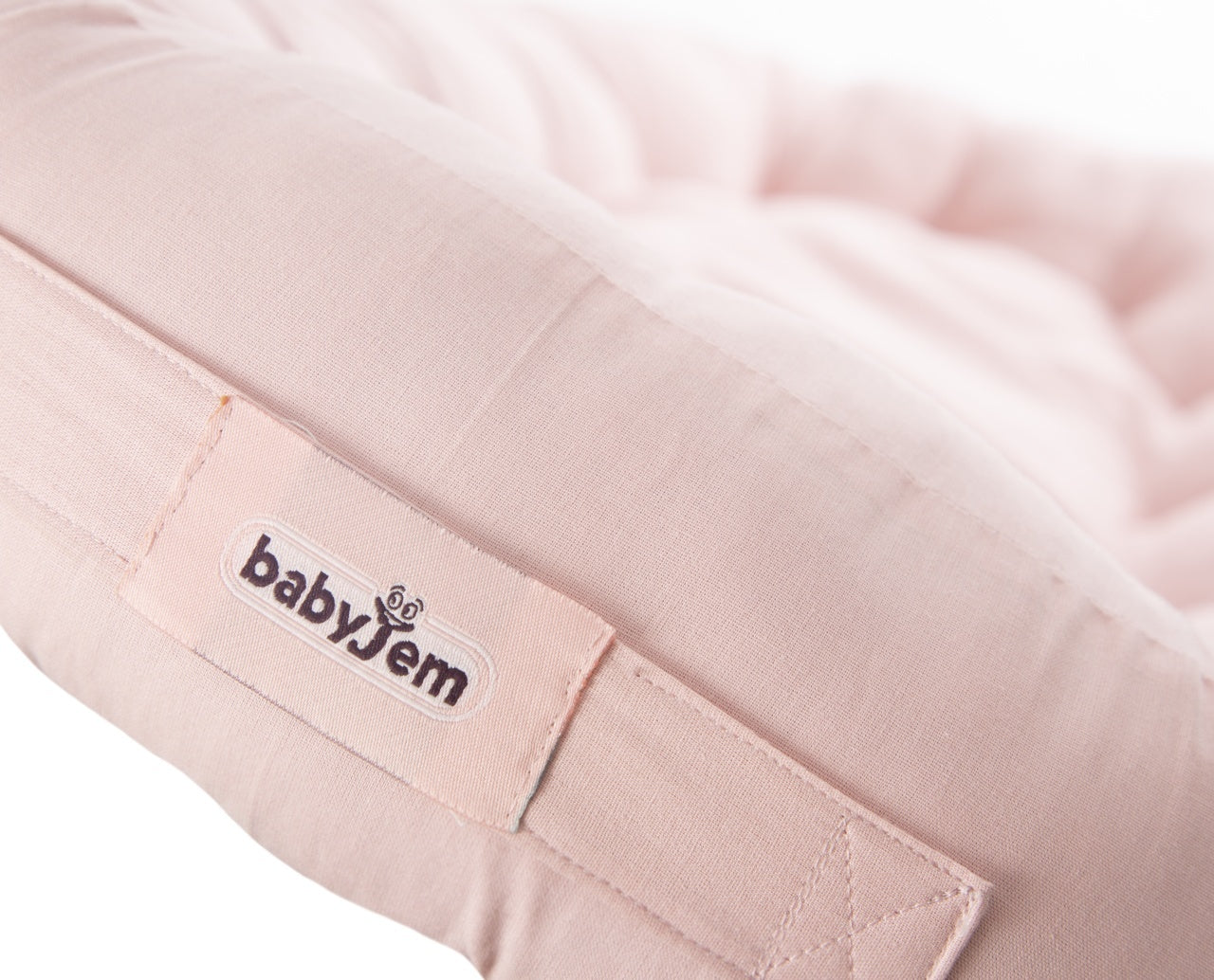 Babynest cu bara de jucarii, BabyJem, gri - Somon [ps:43bbd88d-71cb-4a55-821f-51d32c944dbd]