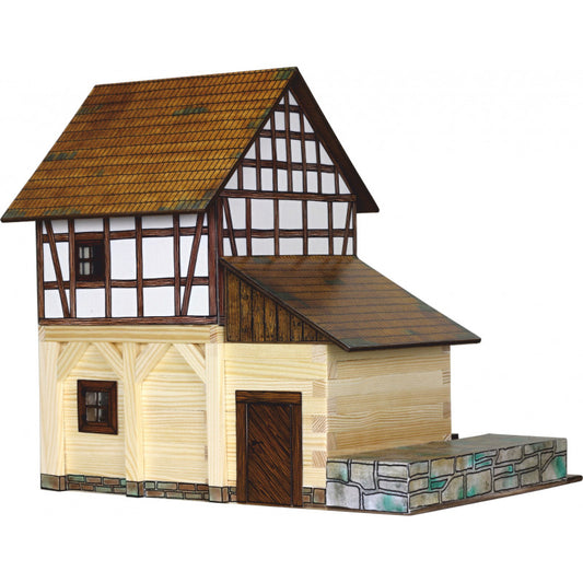 Set constructie arhitectura Moara de apa cu grinzi, 172 piese din lemn, Walachia [ps:d4b03b06-6a5a-49d1-82db-f9039e54dcdb]