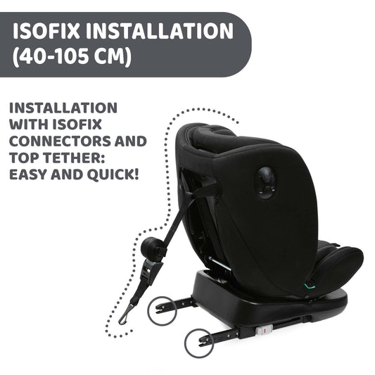 Scaun auto rotativ Chicco Unico EVO i-Size, Black - Negru - Black (3) [ps:a35fef0c-fdb0-452b-ab51-449873bd7ddf]