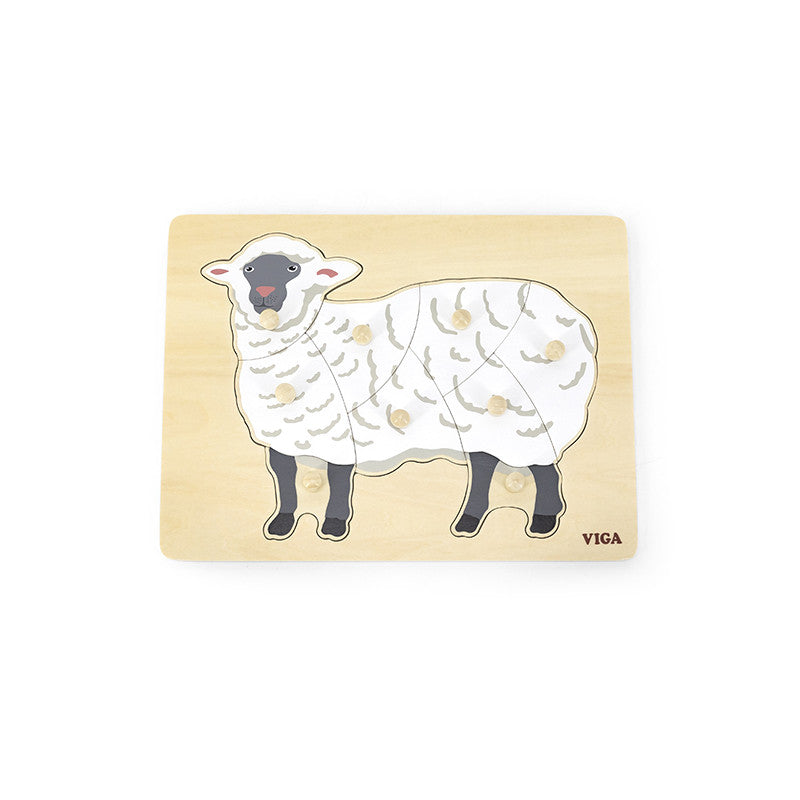 Puzzle Montessori, Oaie, Viga [ps:a67a3da6-4b2d-415c-964d-9a094d270ce3]