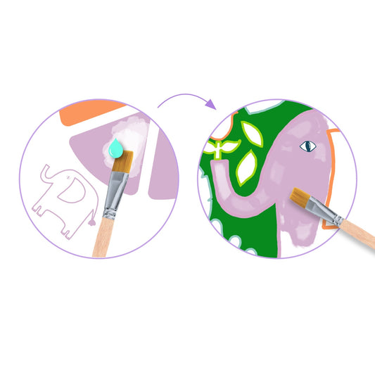 Joc creativ de pictura Animale salbatice, Djeco - Imagine 4 [ps:597afbbd-99ad-4acb-bb5b-2f5aff4c3ef5]