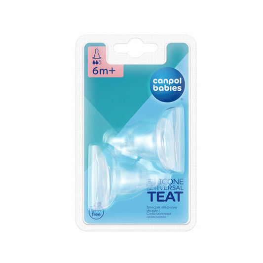 Canpol Babies Tetina Silicon Flux Medium 2 Buc 18/116 - Imagine 2 [ps:b66c4101-44c9-48f1-8485-a5462ce89fa0]