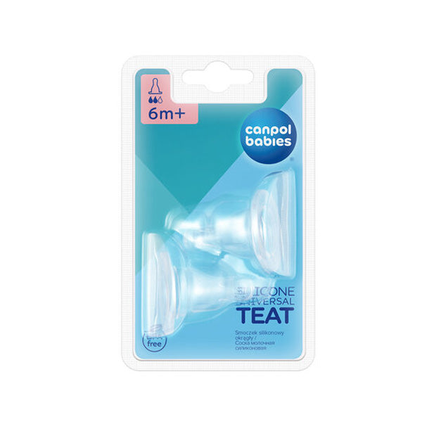 Canpol Babies Tetina Silicon Flux Medium 2 Buc 18/116 - Imagine 2 [ps:b66c4101-44c9-48f1-8485-a5462ce89fa0]