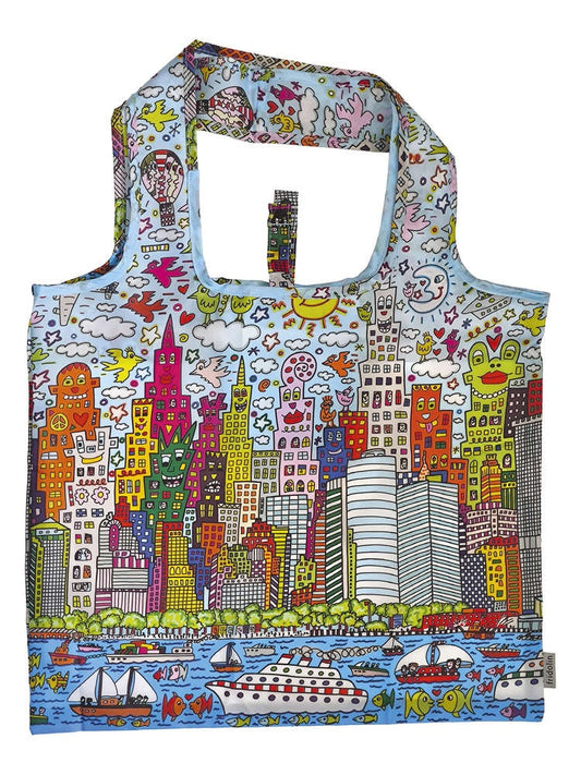 Sacosa textil James Rizzi My New York City, Fridolin - Imagine 3