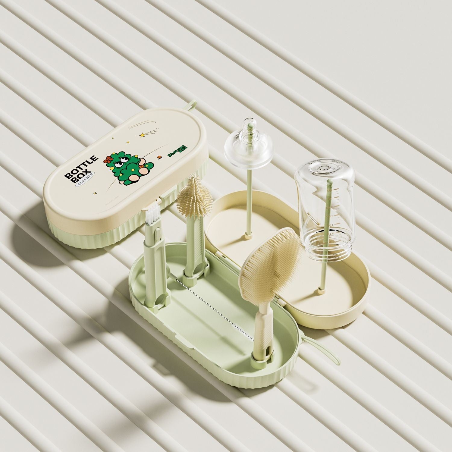 Set Spalat si Uscat Biberoane Flippy, 7 Piese, Verde - Verde (3) [ps:9dfc3b6f-a101-4ece-94fd-d80cd4a3f926]