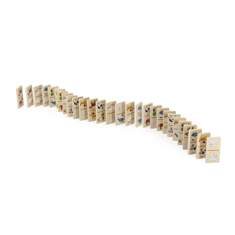 Joc Domino din Lemn Animale si Numere, Viga [ps:1874e0a9-41fe-472b-af82-592274651f75]