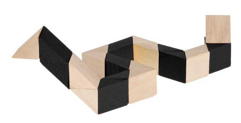 Joc logic IQ 3D Puzzle Sarpe natur-negru, Fridolin [ps:b079a201-a838-4278-830c-a7c3b0346592]