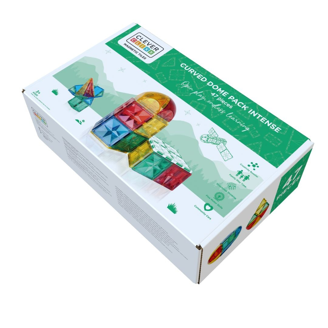 Set magnetic de construit Dome 47 piese, Cleverclixx - Imagine 3 [ps:01163a95-4a47-4d36-9804-67224d2a2c42]