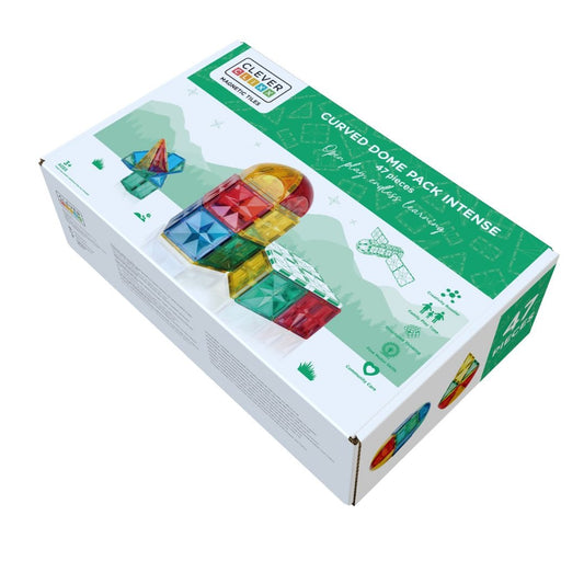 Set magnetic de construit Dome 47 piese, Cleverclixx - Imagine 3 [ps:01163a95-4a47-4d36-9804-67224d2a2c42]