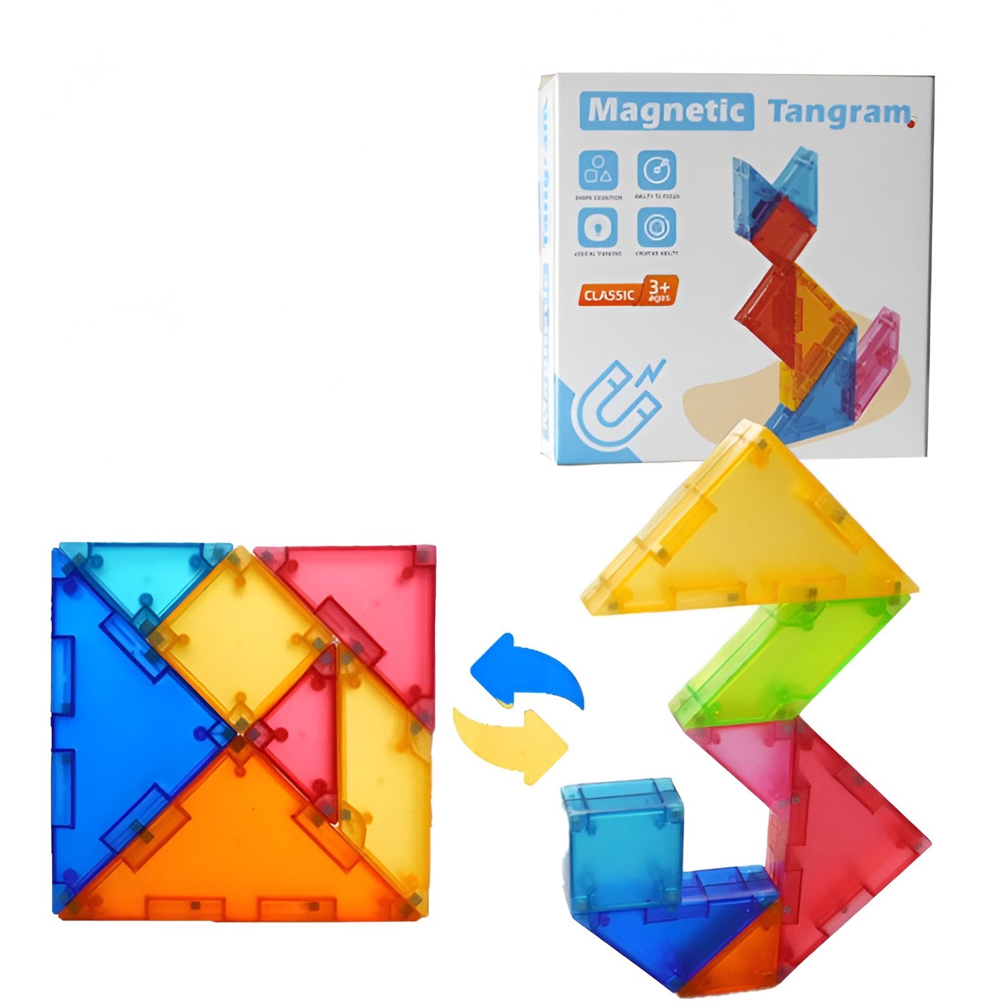 Joc Magnetic Tangram Flippy, 7 Piese Forme Geometrice, 3 Ani - Default Title (3) [ps:352b3232-508b-4348-8b4d-76426275b517]