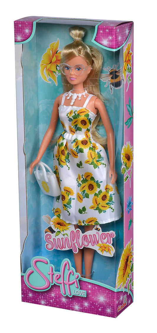 PAPUSA STEFFI CU ROCHITA ALBA CU IMPRIMEU FLOAREA - Imagine 3