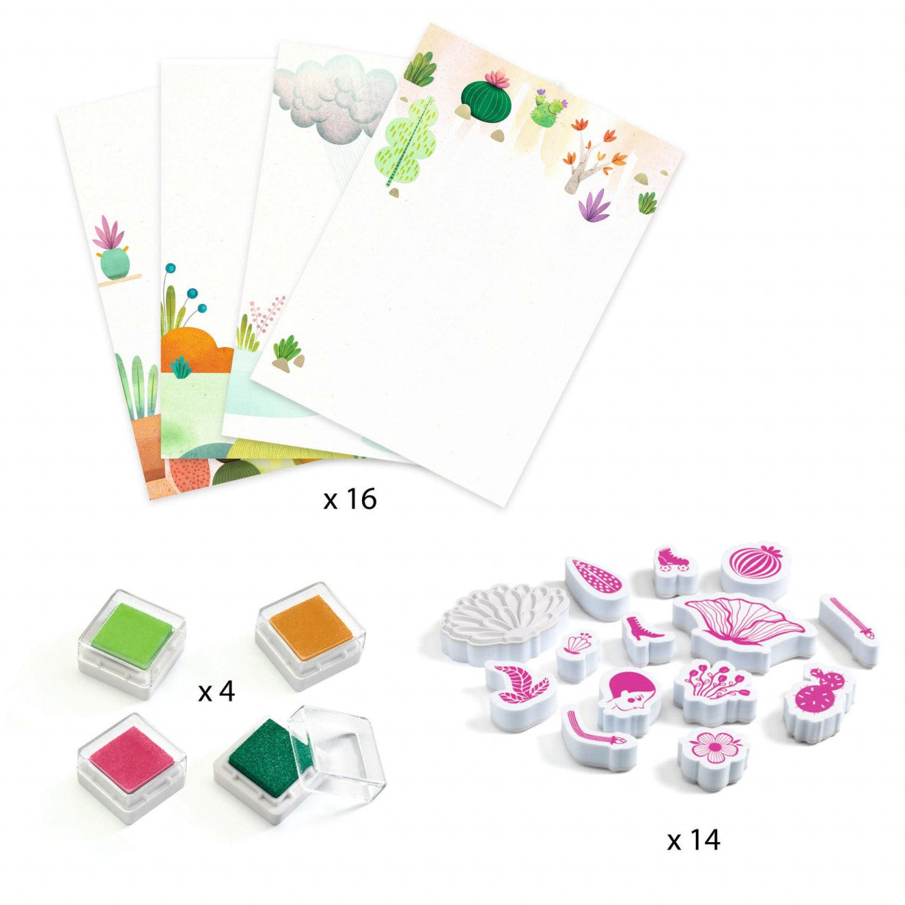 Joc creativ cu stampile Fete flori, Djeco [ps:032c5c10-69e7-4f7b-9f20-d04d21e20a9d]