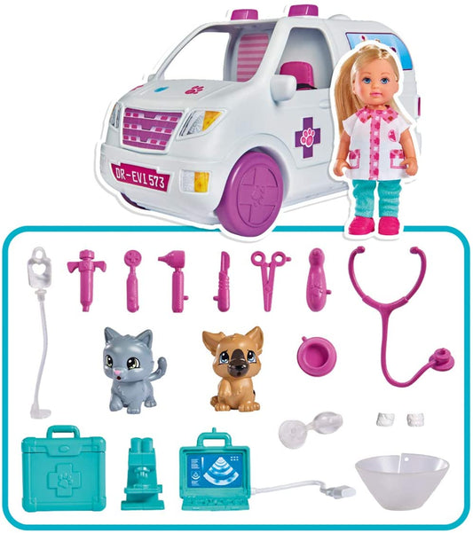 PAPUSA EVI VETERINAR CU RULOTA ACCESORIZATA Simba - Imagine 4 [ps:55de02e8-8e8e-4453-8b62-92f766efc7a2]