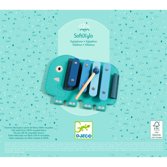 Xilofon Elefant din Lemn și Fâltru Djeco - Jucărie Muzicală - Default Title (3) [ps:9de66f42-44d4-4b9a-b451-4ad2098df8a0]