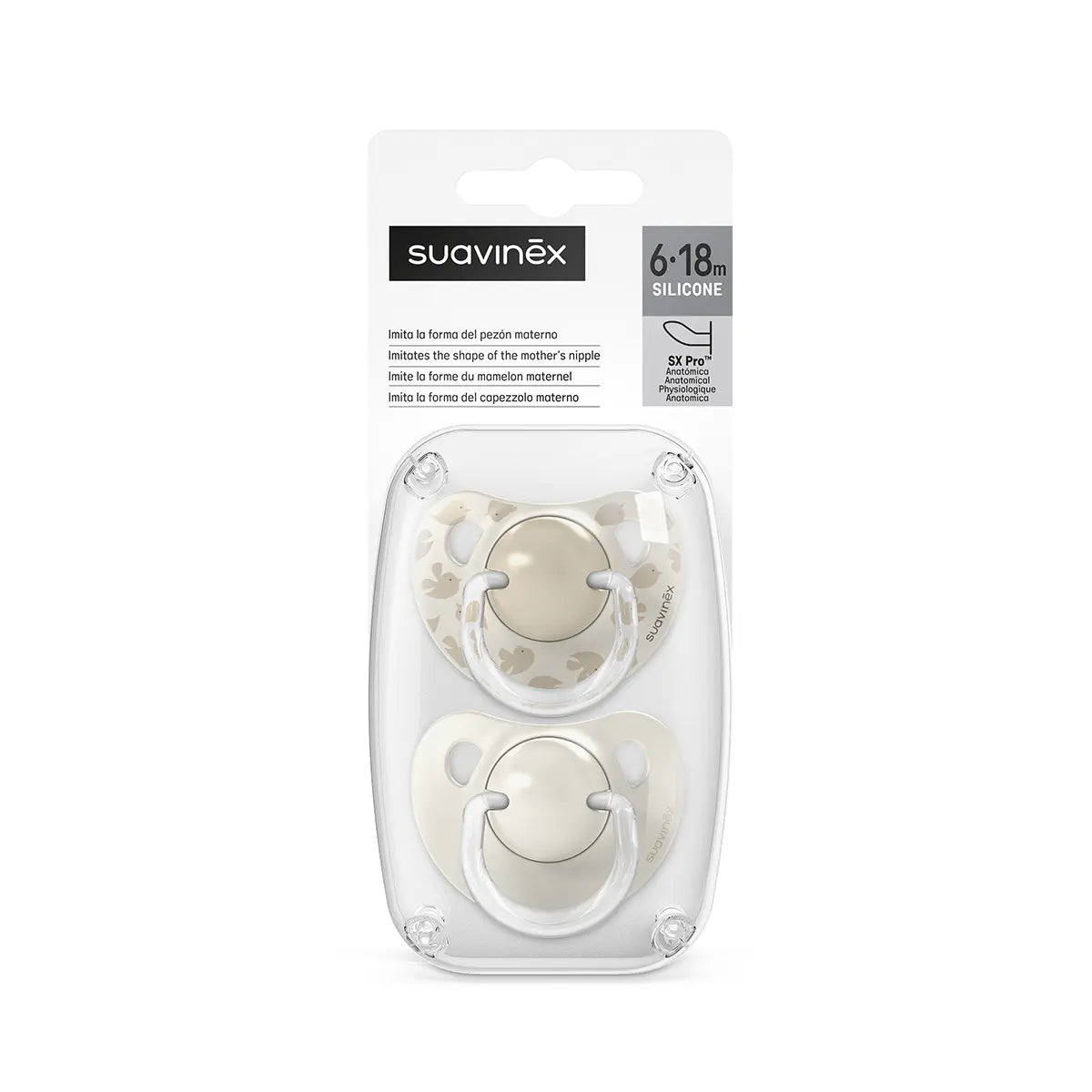 Suzetă Anatomică Suavinex SX Pro 6-18 luni, Bej - 2 buc - Bej (3) [ps:f83f2ded-97c5-4c79-8036-49fbc7d8b467]
