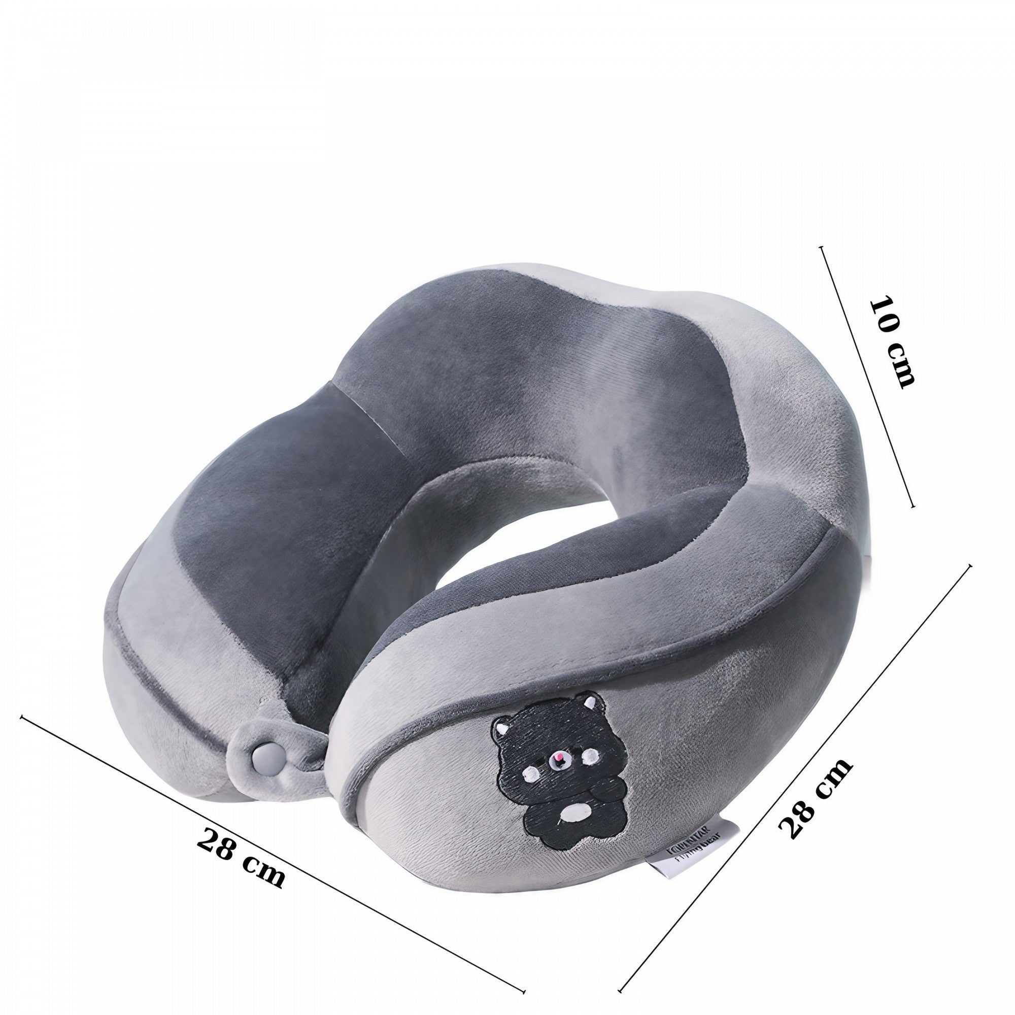Perna de Calatorie Flippy pentru Gat si Cap, Gri, Urs - Gri (3) [ps:c29cd2e8-a1b8-4339-9d5b-20cc6a75d6ea]