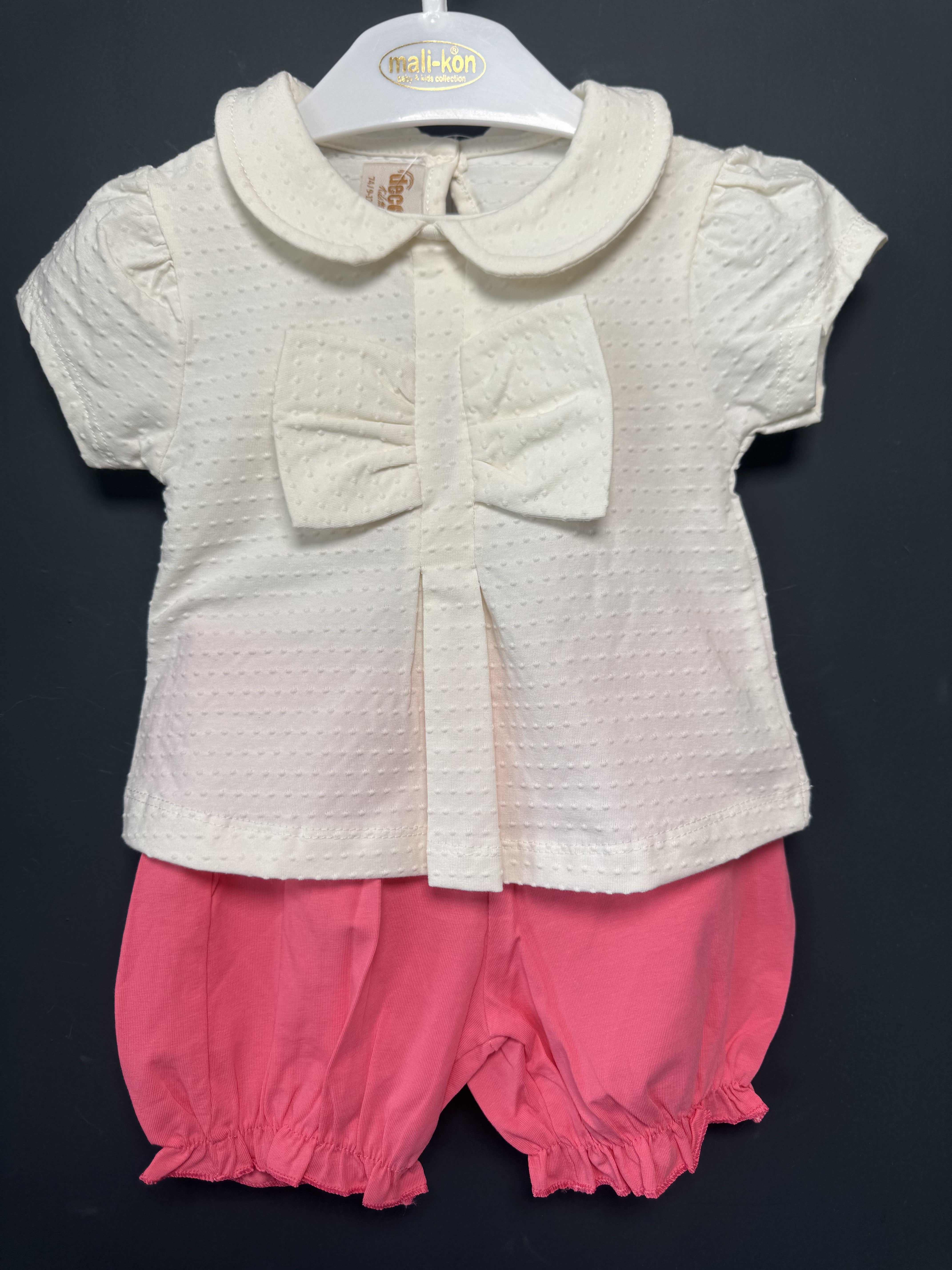 Set bluză cu fundă și pantaloni balon pentru fetițe 9-12 - 2-3 ANI (3) [ps:27f9fbdb-2b5a-4038-9b1a-8dc345379588]