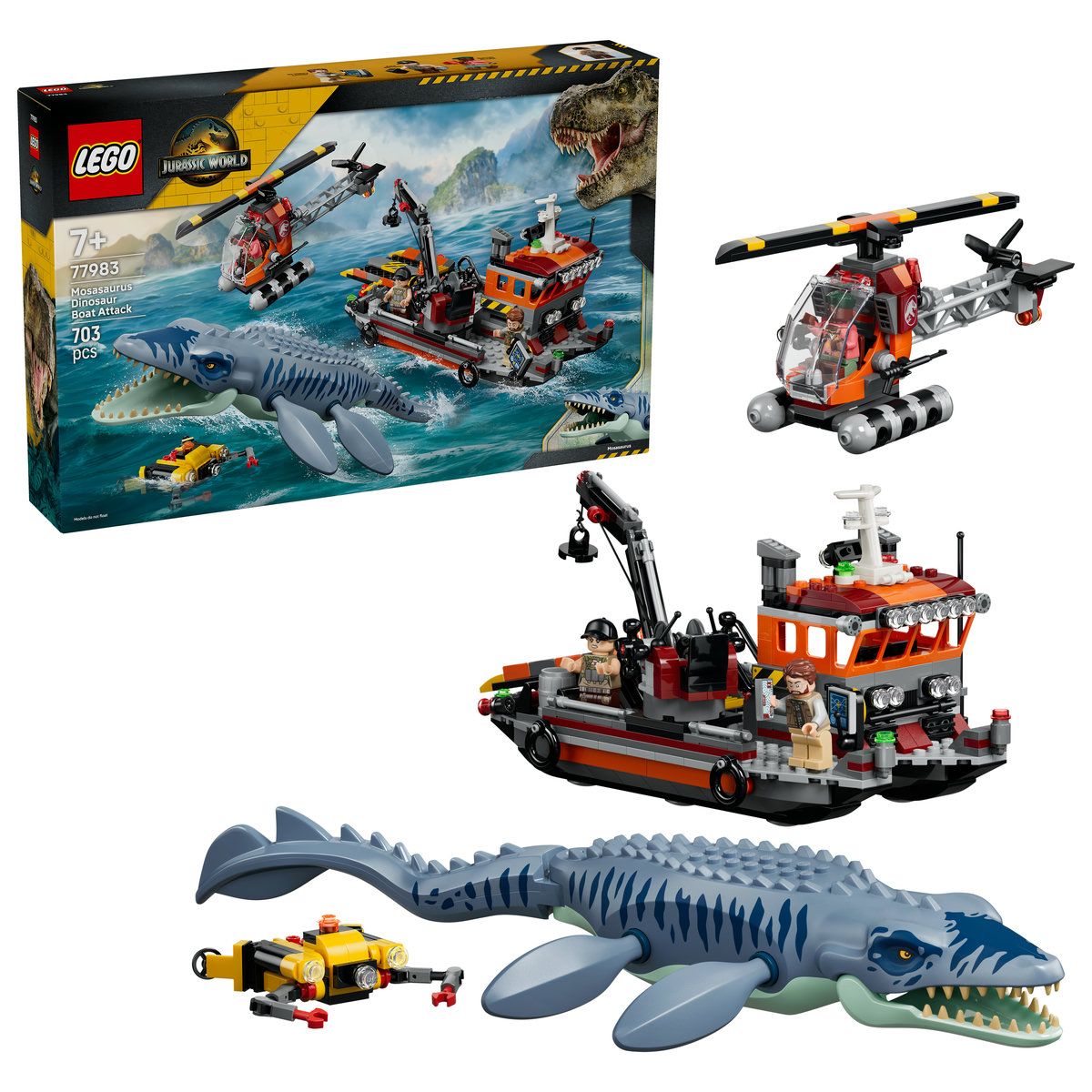 LEGO Jurassic World Mosasaurus Atacă o Barcă 77983 - Default Title (3) [ps:c1d896c0-b864-46e8-bdfc-7d4b15c57ffc]