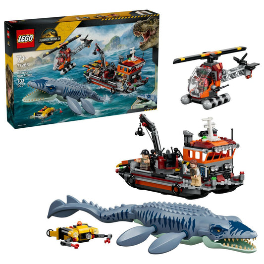 LEGO Jurassic World Mosasaurus Atacă o Barcă 77983 - Default Title (3) [ps:c1d896c0-b864-46e8-bdfc-7d4b15c57ffc]