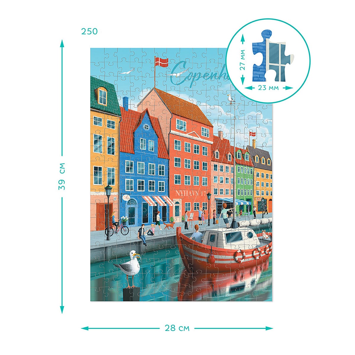Puzzle Orașe Copenhaga, 250 piese - Dodo Toys - Default Title (3) [ps:a3fbb354-1af9-436e-ba9d-9303c776b064]