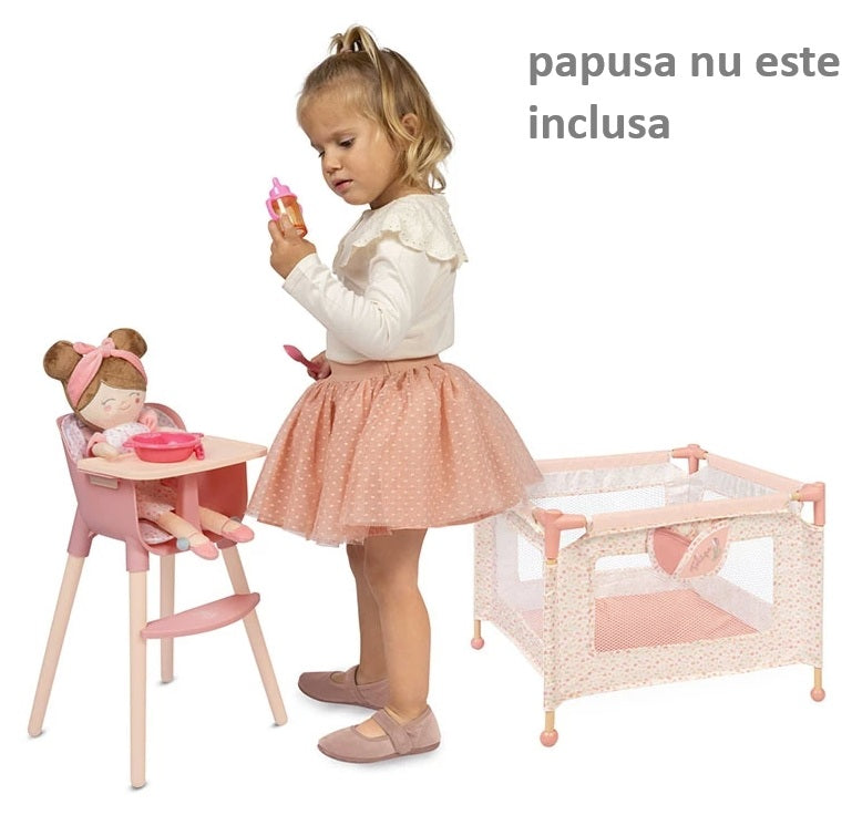 Set 2 in 1 Papusi Tarc si Scaun Masa DeCuevas Tulipe, Roz - Default Title (3) [ps:de338e18-5ecd-4d24-acee-f069bdf4568c]