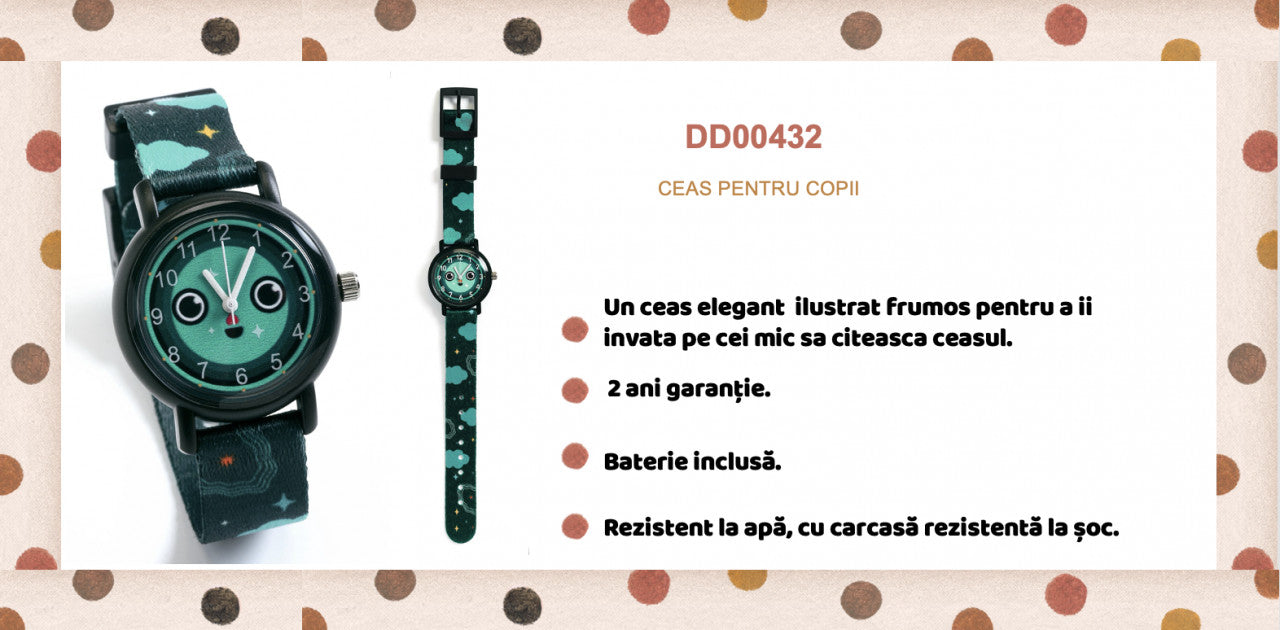 Ceas de mana Noapte buna, Djeco [ps:70b7eff5-0265-4f08-bcfc-a733ec72515f]