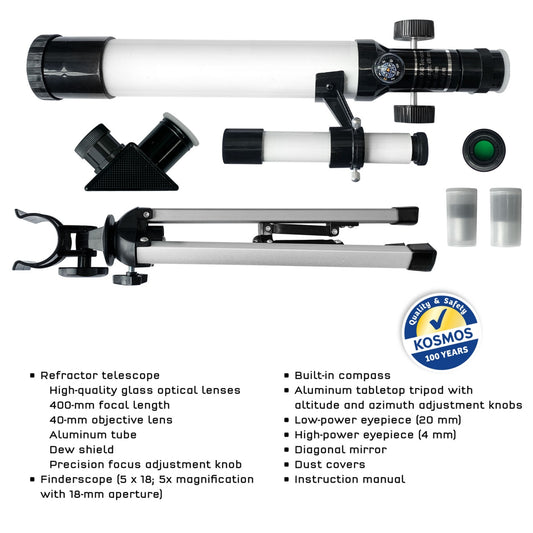 Kit STEM Telescop 100x, Thames & Kosmos - Imagine 5 [ps:d3f1c4b2-8c65-46a7-aab1-96110658c8cc]