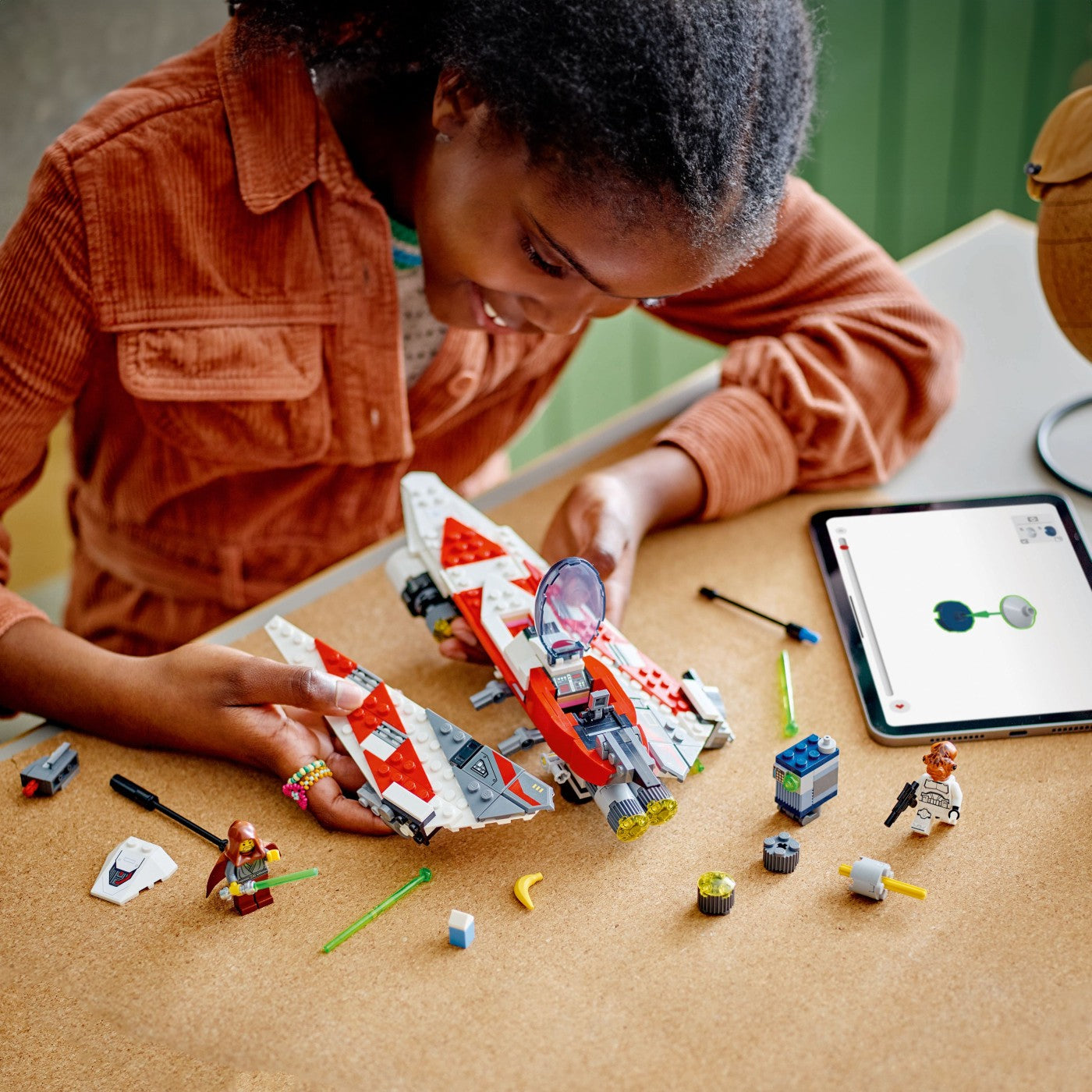 LEGO STAR WARS NAVA STELARA A LUI JEDI BOB 75388 - Imagine 3