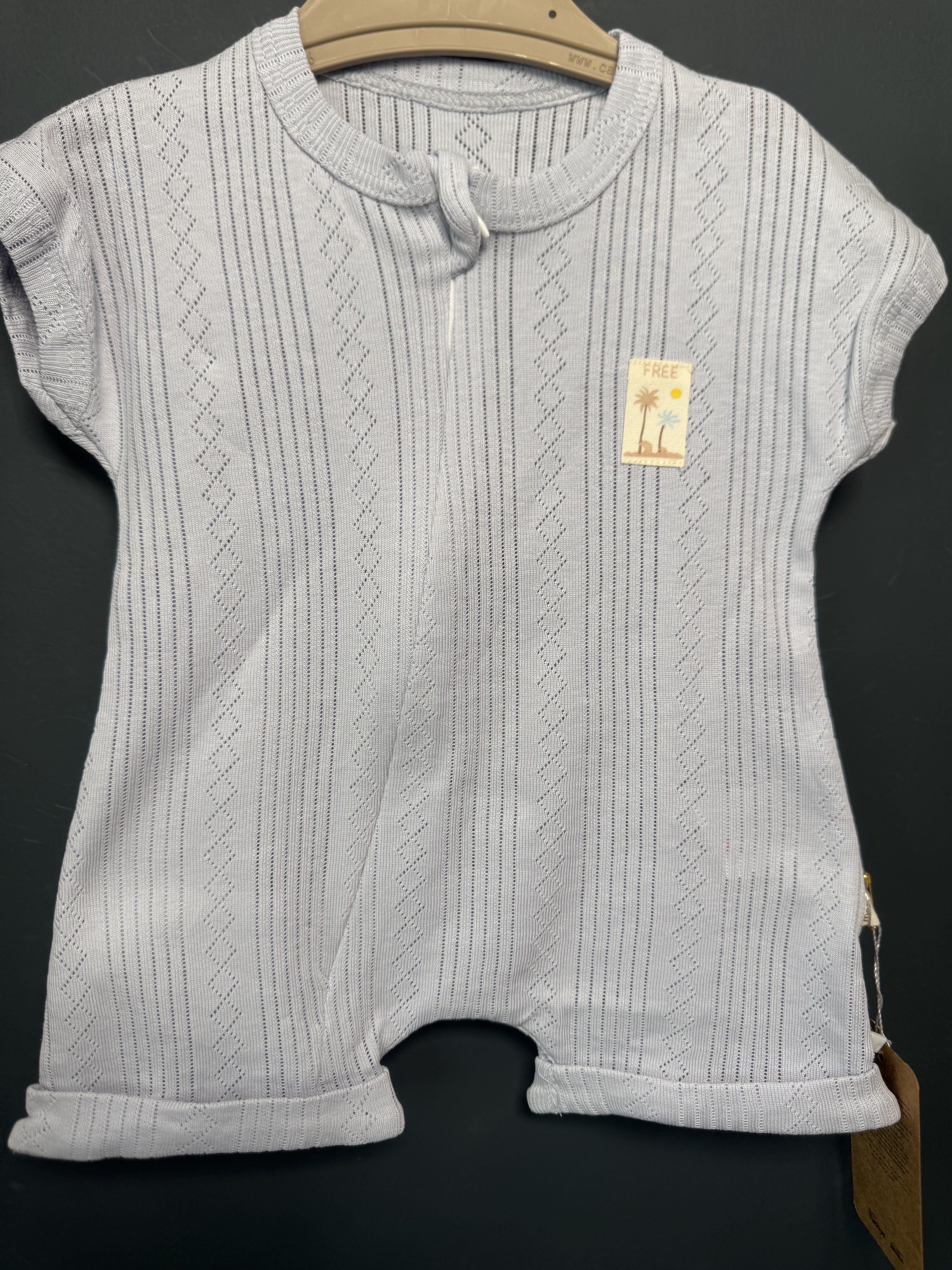 Salopetă tricot perforat Mammy & Daddy bebeluși 0-3 Luni - 0-3 Luni (3) [ps:86e3b058-351b-45db-a9f6-4c60b49daffc]