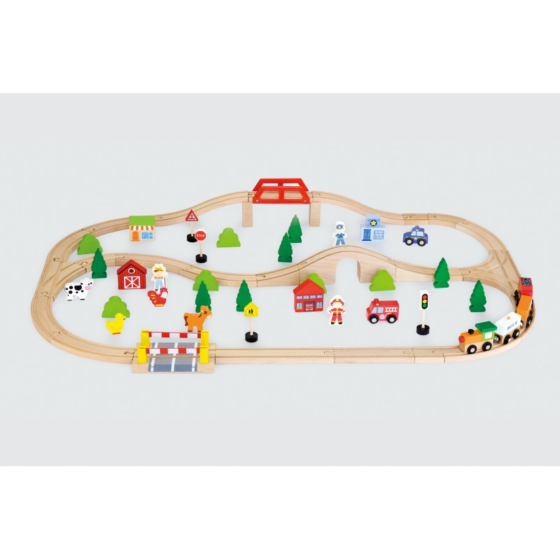 Set de trenulete din 90 de piese [ps:15ee13b9-cbc8-4b21-9798-540ffce6a867]