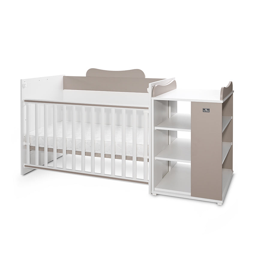 Pătuț Modular Multifuncțional Lorelli Multi, White Orchid - alb bej (3) [ps:2ad5b6b5-4ca8-4747-9aca-32d414b60cec]