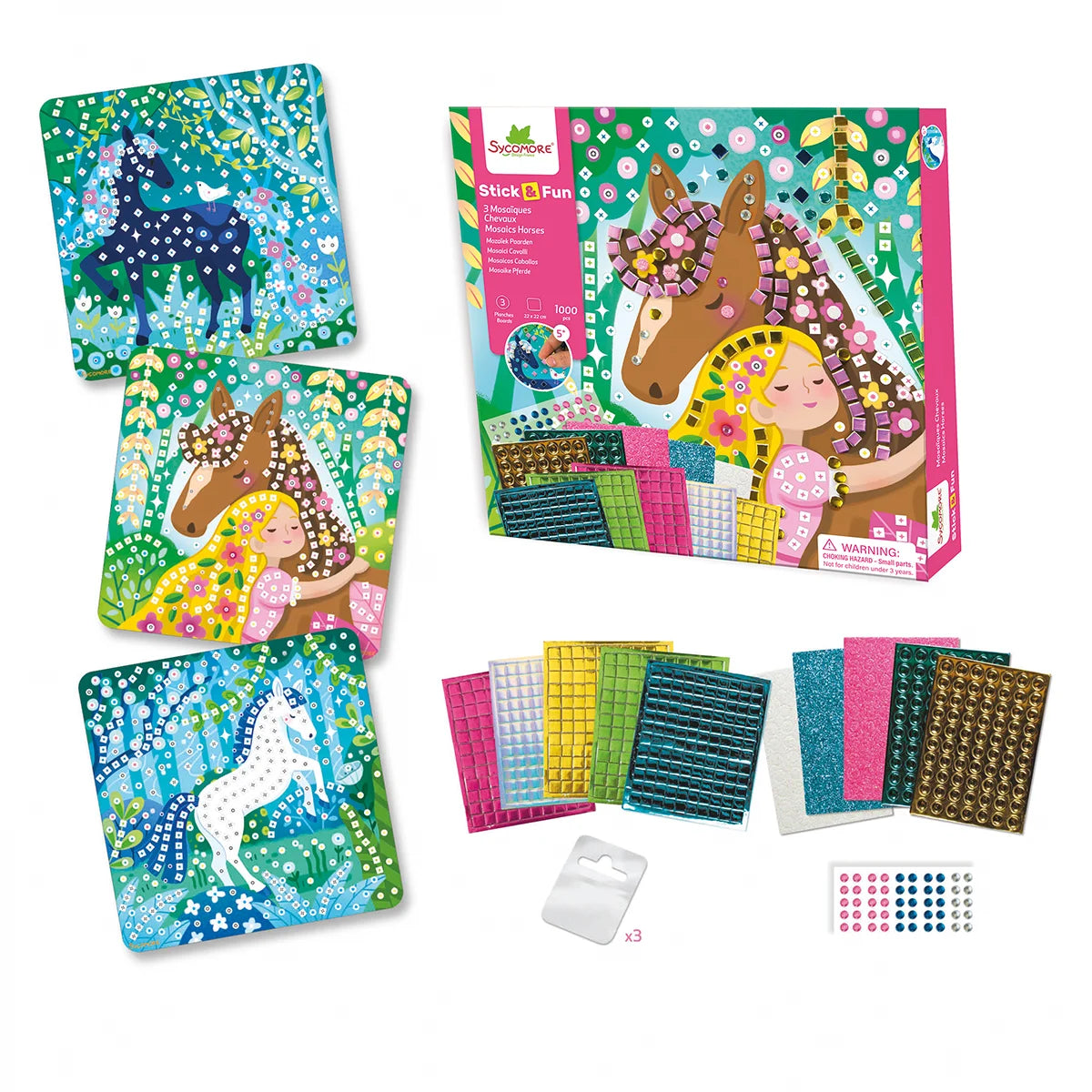 Set Creativ Mozaic Cai, 1000 piese - Sycomore - Default Title (3) [ps:cf8e7d1c-0f61-4514-9520-3049f0925358]