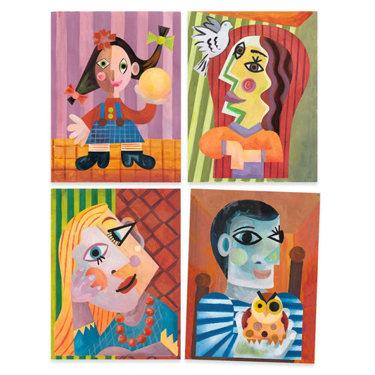 Atelier creativ Cap patrat Inspired by Picasso, Djeco - Imagine 4 [ps:14daa0ee-a0dd-41e5-ad3a-cbf0968d2e82]