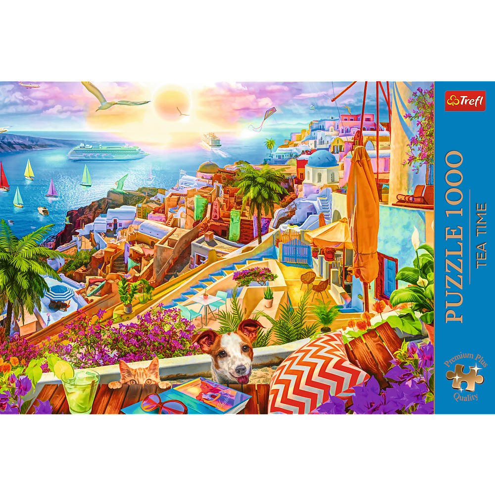 PUZZLE 1000 PREMIUM PLUS TEA TIME VIZITAND SANTORINI Trefl - Imagine 3 [ps:c16c3038-d7bf-4df0-9c66-3a5d4acc5f26]