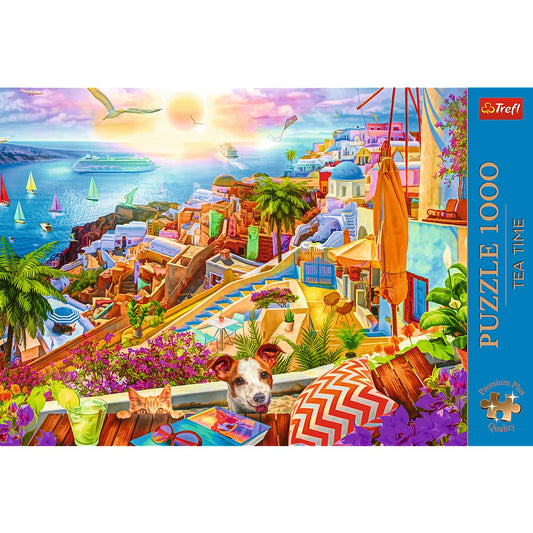 PUZZLE 1000 PREMIUM PLUS TEA TIME VIZITAND SANTORINI Trefl - Imagine 3 [ps:c16c3038-d7bf-4df0-9c66-3a5d4acc5f26]