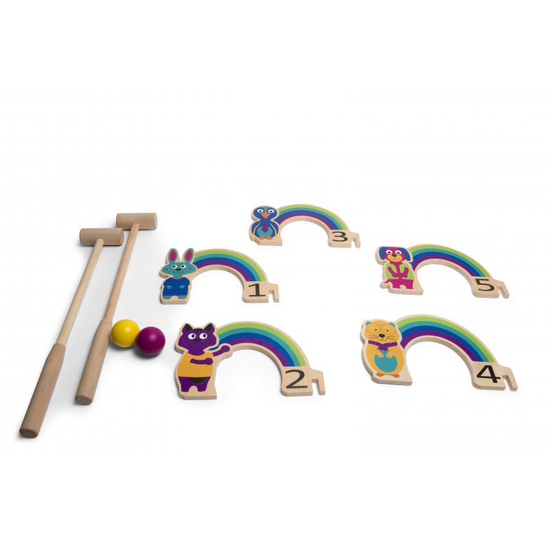 Joc de cricket Curcubeu, BS Toys [ps:cac05f5b-04f3-4858-8174-97aaffd5a569]