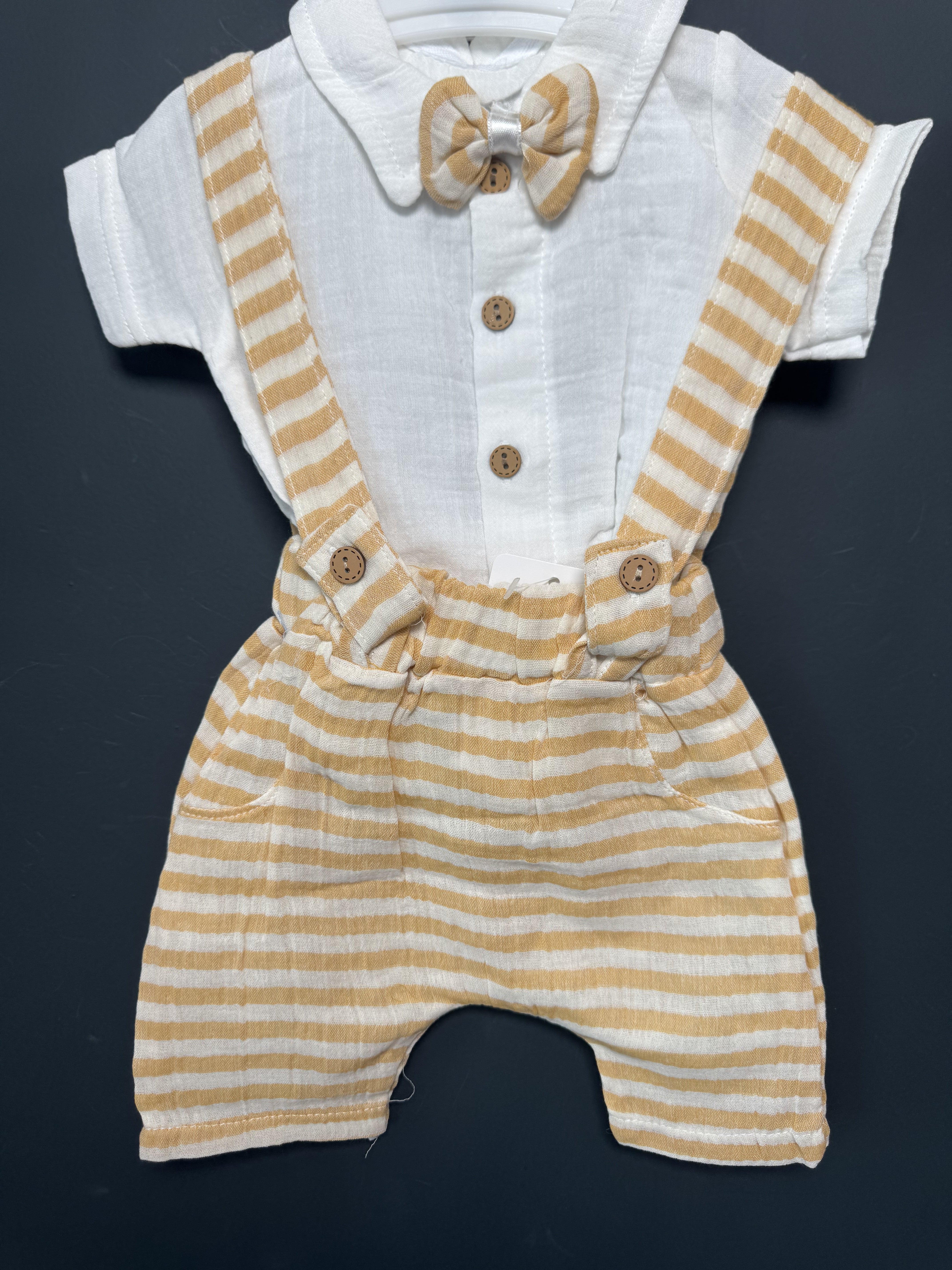 Set cămașă și salopetă cu bretele By Murat Baby 0-3 Luni - 9-12 Luni (3) [ps:1c9712cc-8991-4f6f-b979-6814f50a5b36]