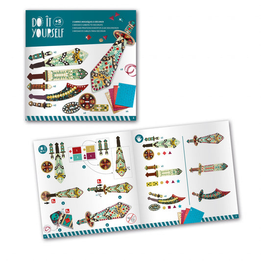 Joc creativ DIY Sabiile piratilor, Djeco - Imagine 3 [ps:1474f059-4293-479b-af72-8a855777d43c]