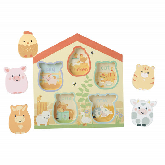Puzzle lemn animale de ferma, Orange Tree Toys - Imagine 2 [ps:4cf6f29a-9e6a-403f-bdfd-7a44e7c3860e]