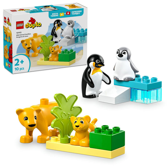 LEGO DUPLO FAMILII DE ANIMALE SALBATICE: PINGUINI SI LEI - Imagine 5 [ps:e7851984-79c7-4c89-910f-f6618e6e390a]