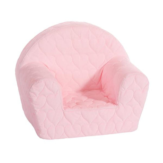 Fotoliu pentru copii, Knorr Toys, matlasat, umplutura din spuma moale, husa bumbac 100% detasabila si lavabila, 51 x 34 x 42 cm, 9 Luni+, Cosy Heart Rose - Imagine 3 [ps:ab09d44e-6a90-47d5-94b1-25776c2380ff]